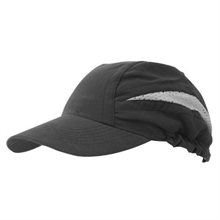 Gorra runners aireación ajustable color negro | gorras